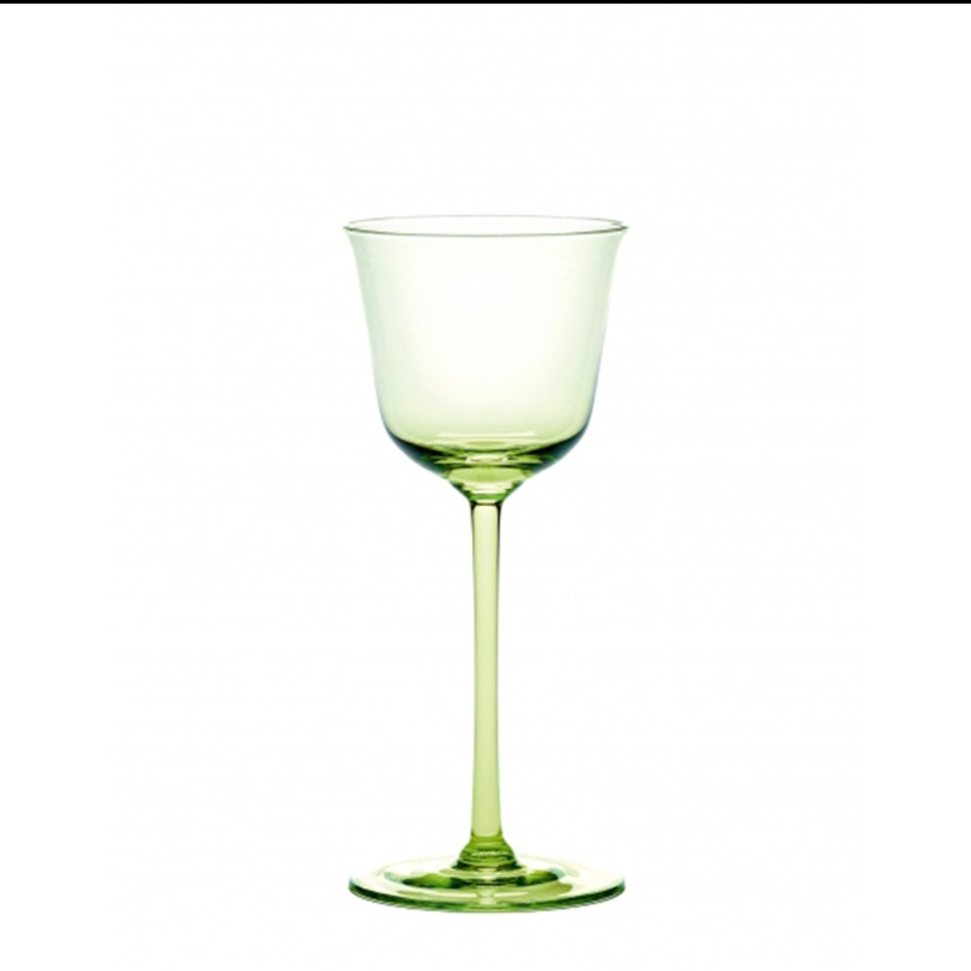 Light Green Crystal Champagne Glass