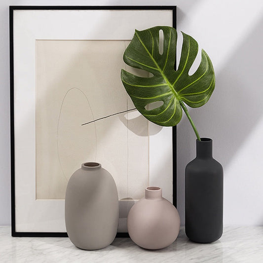 Minimalist Glass Ceramic Vase