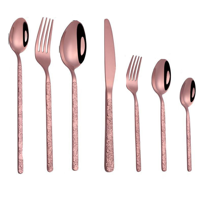 Embossed Textured Cutlery Set