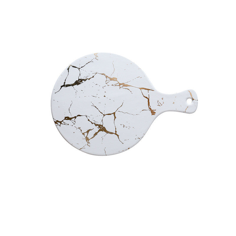 Marble Style Irregular Ceramic Tray