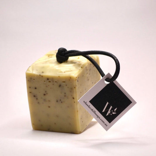 Soap On a Rope – Black Pepper, Patchouli & Cedarwood