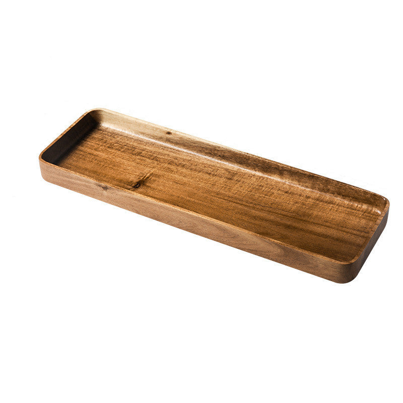 Rectangular Wooden Food Tray