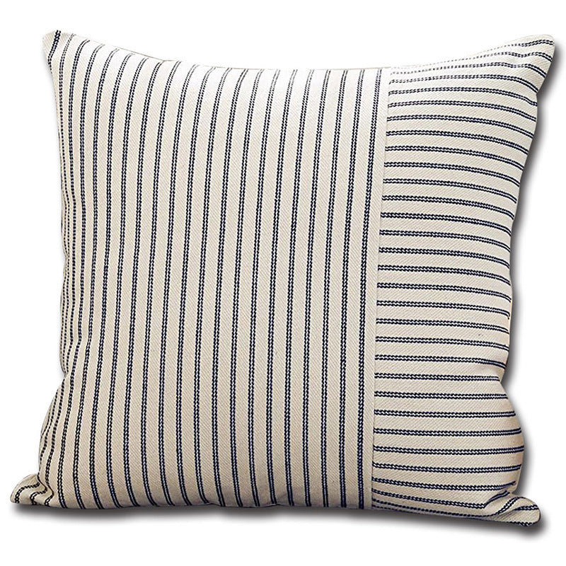 Striped Canvas Cushion Cover