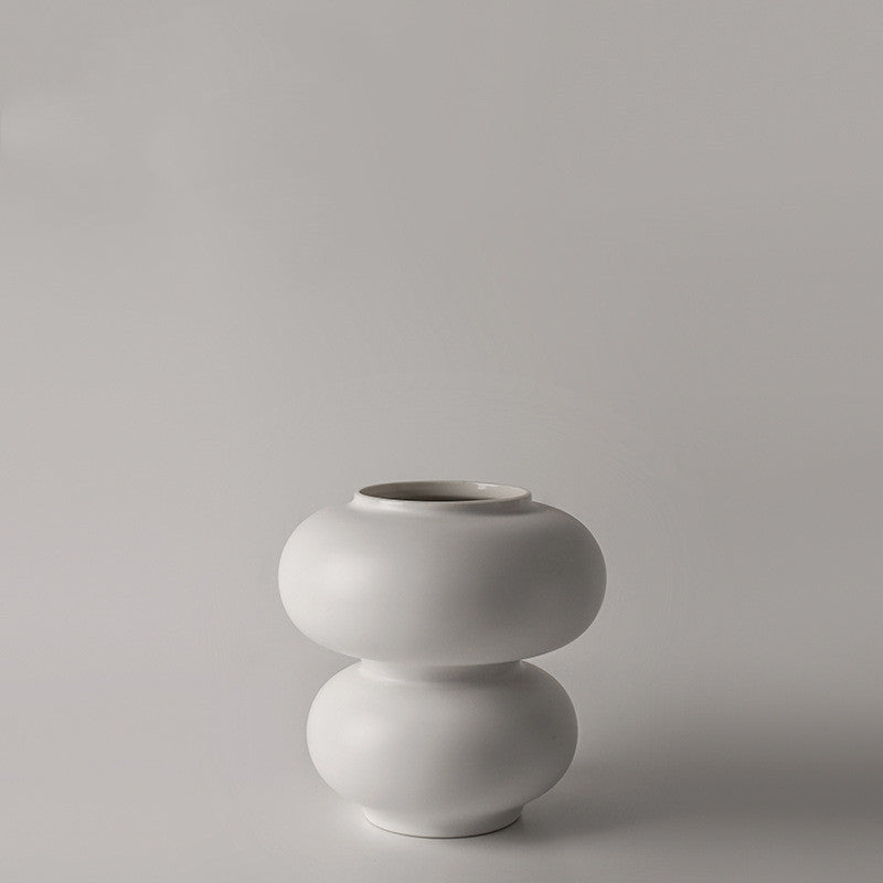 Ripple Shaped Ceramic Vase