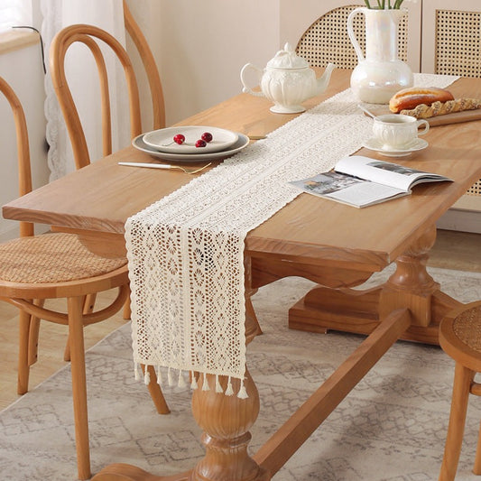 Tassel Lace Table Runner