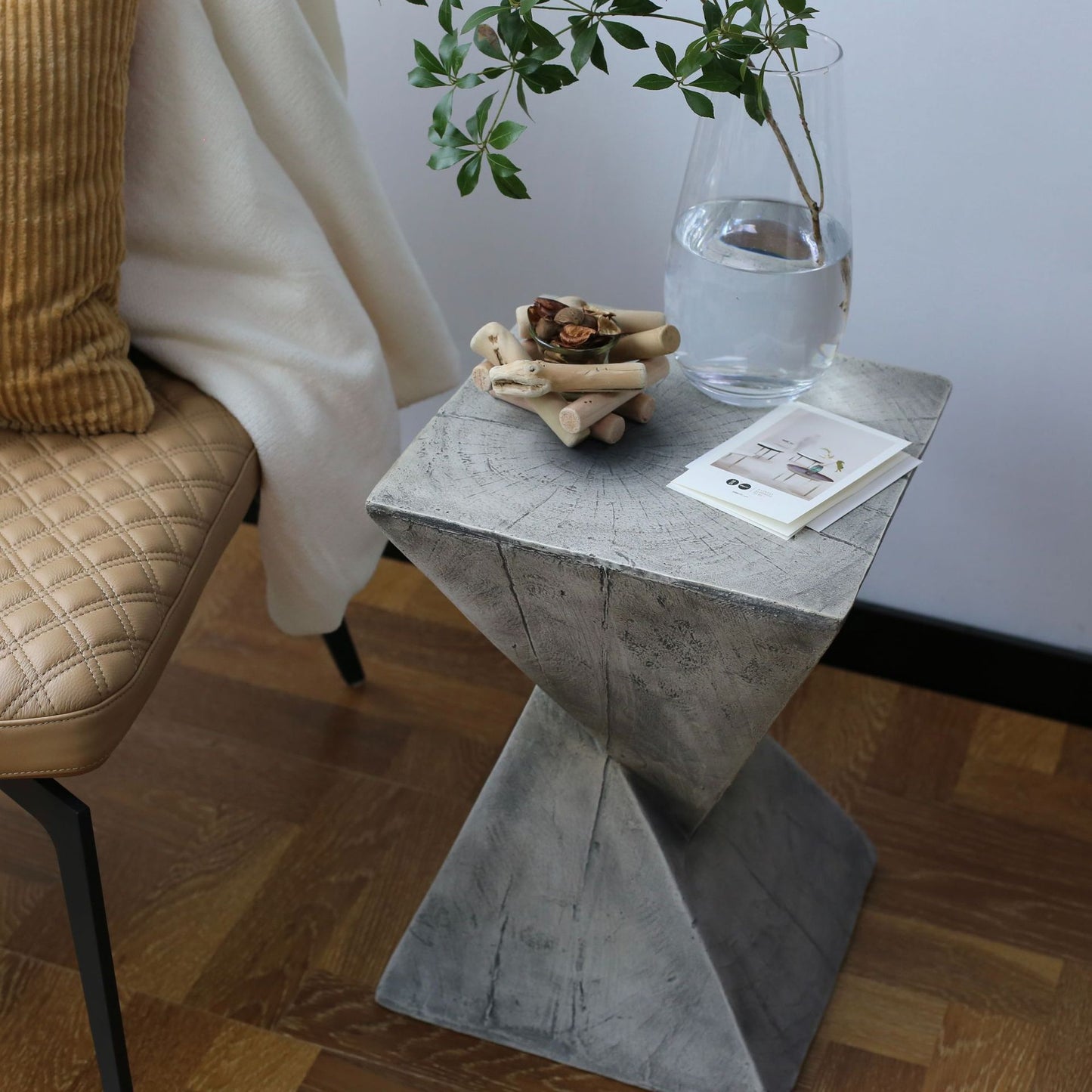 Wooden Geometric Coffee Table