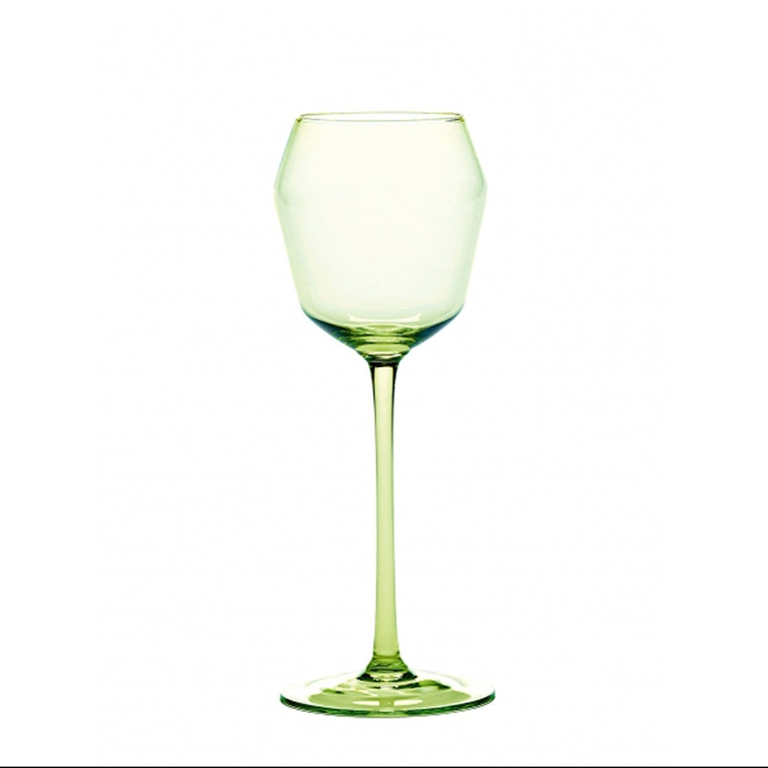 Light Green Crystal Champagne Glass