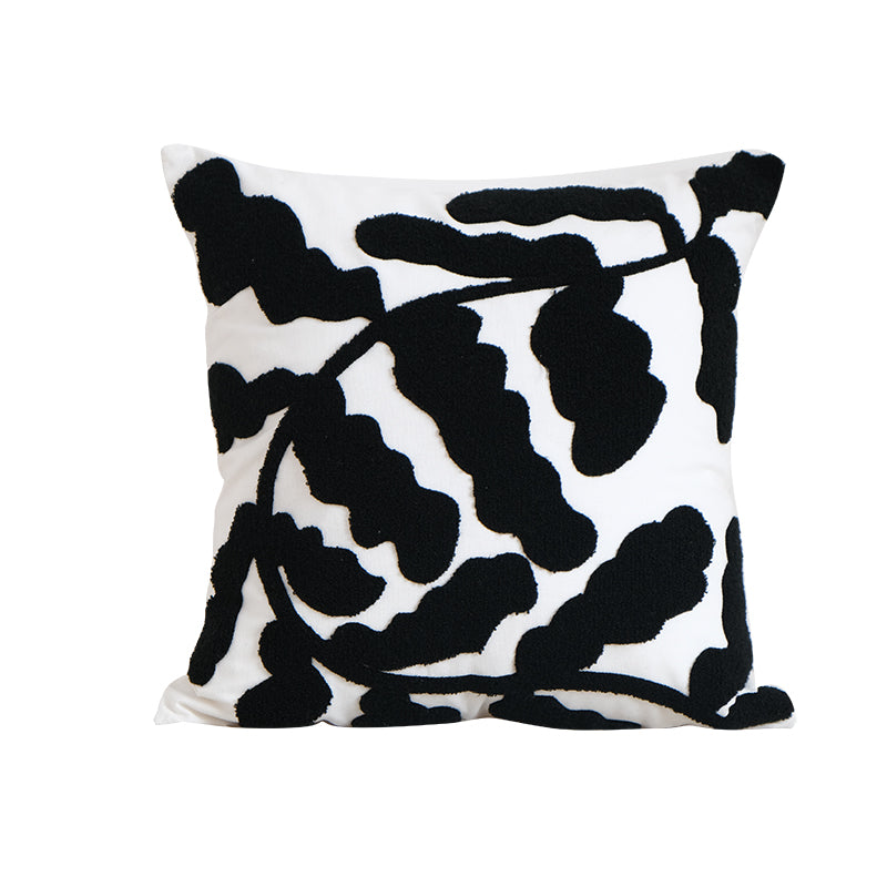 Geometric Black And White Cushion