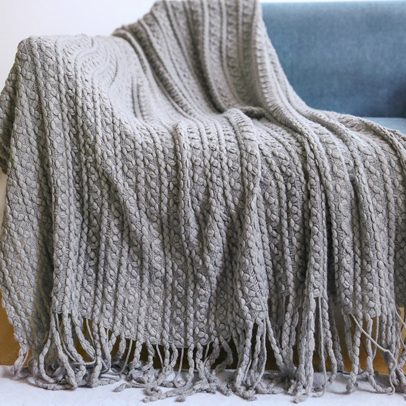 Chunky Knit Throw Blanket