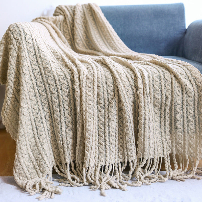 Chunky Knit Throw Blanket