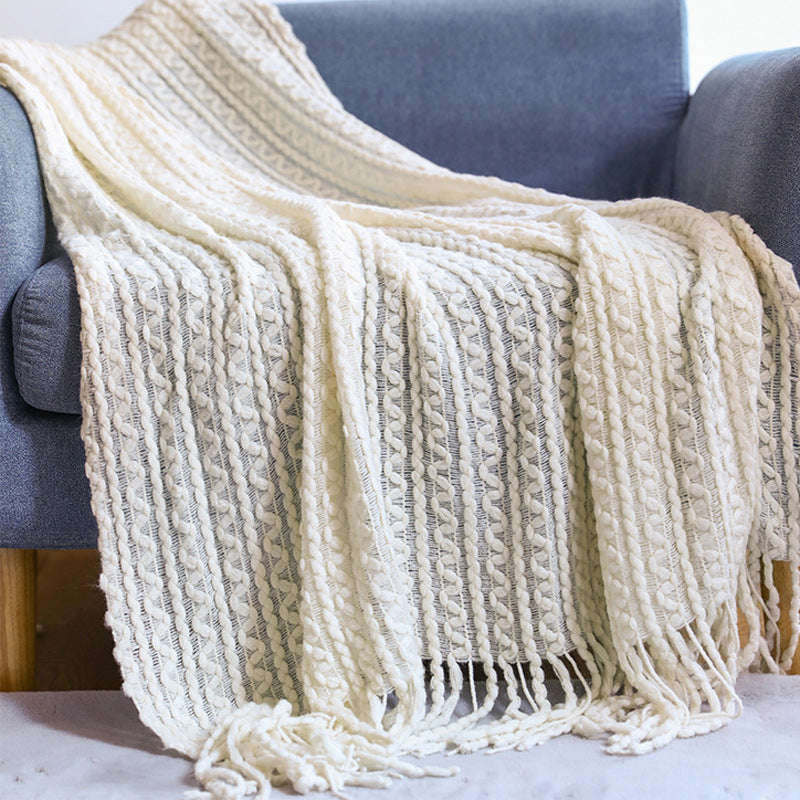 Chunky Knit Throw Blanket