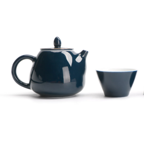 Gold & Blue Teapot Set