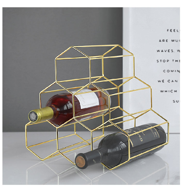 Geometric Wine Rack