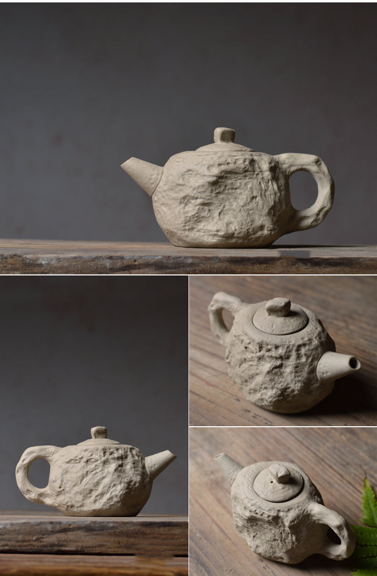 Textured Pottery Tea Set