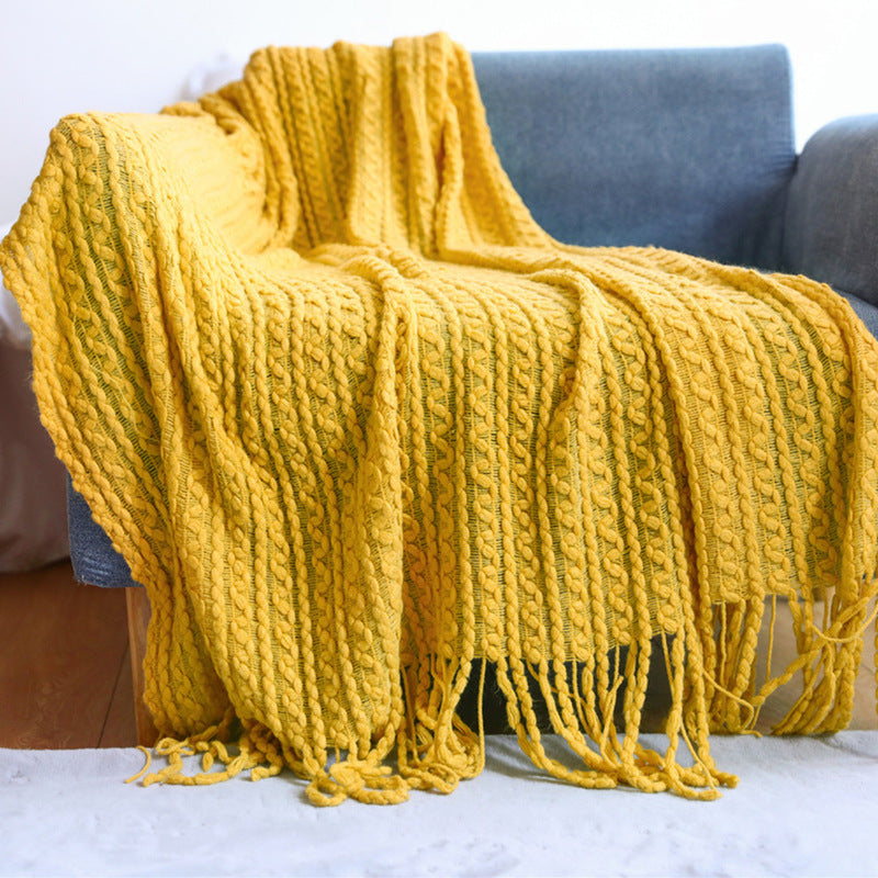 Chunky Knit Throw Blanket